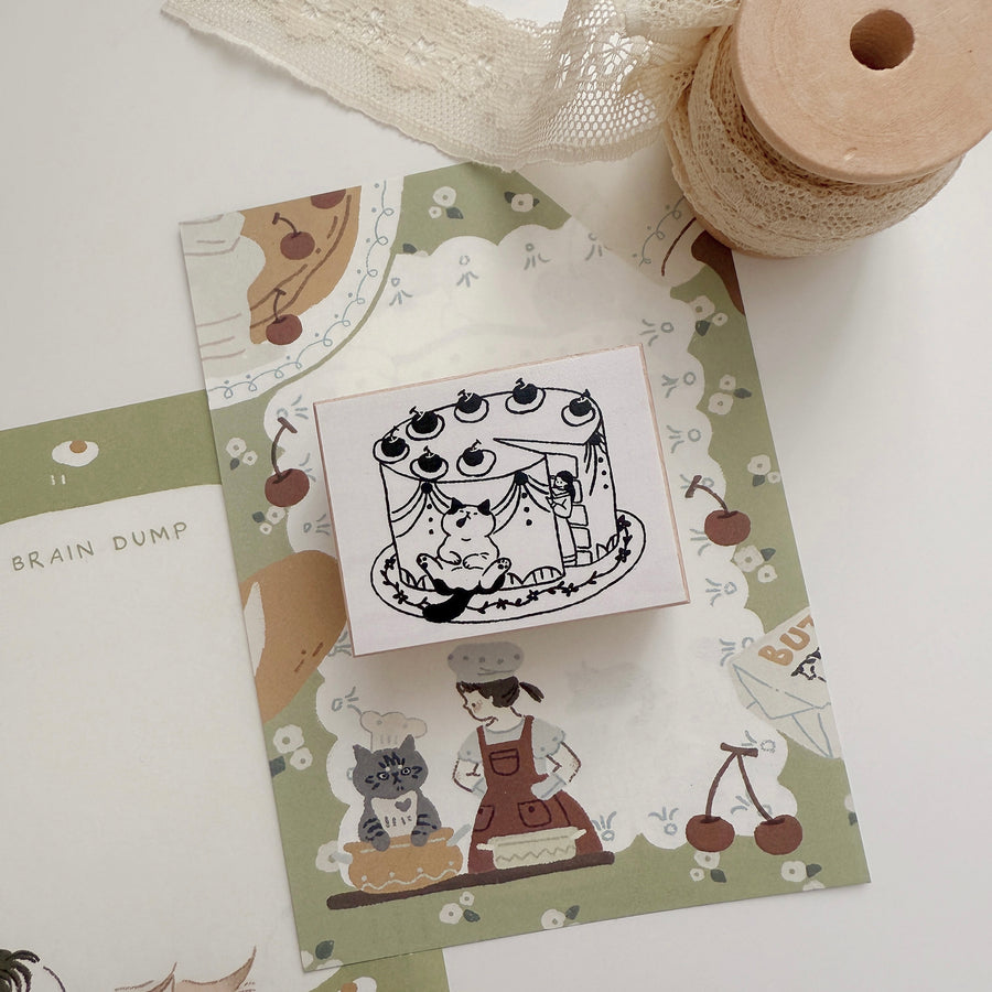 Lazy home - daily life rubber stamps