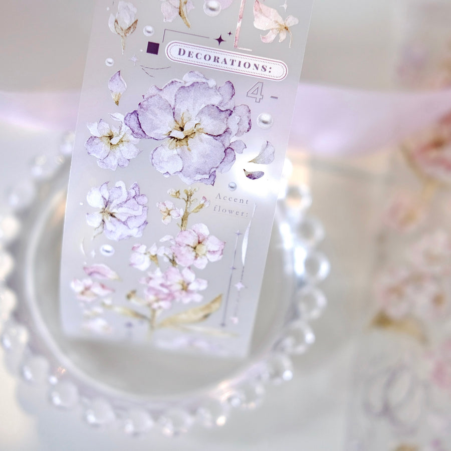 Freckles Tea Vol. 4 floating dream florist washi tape & pet tape