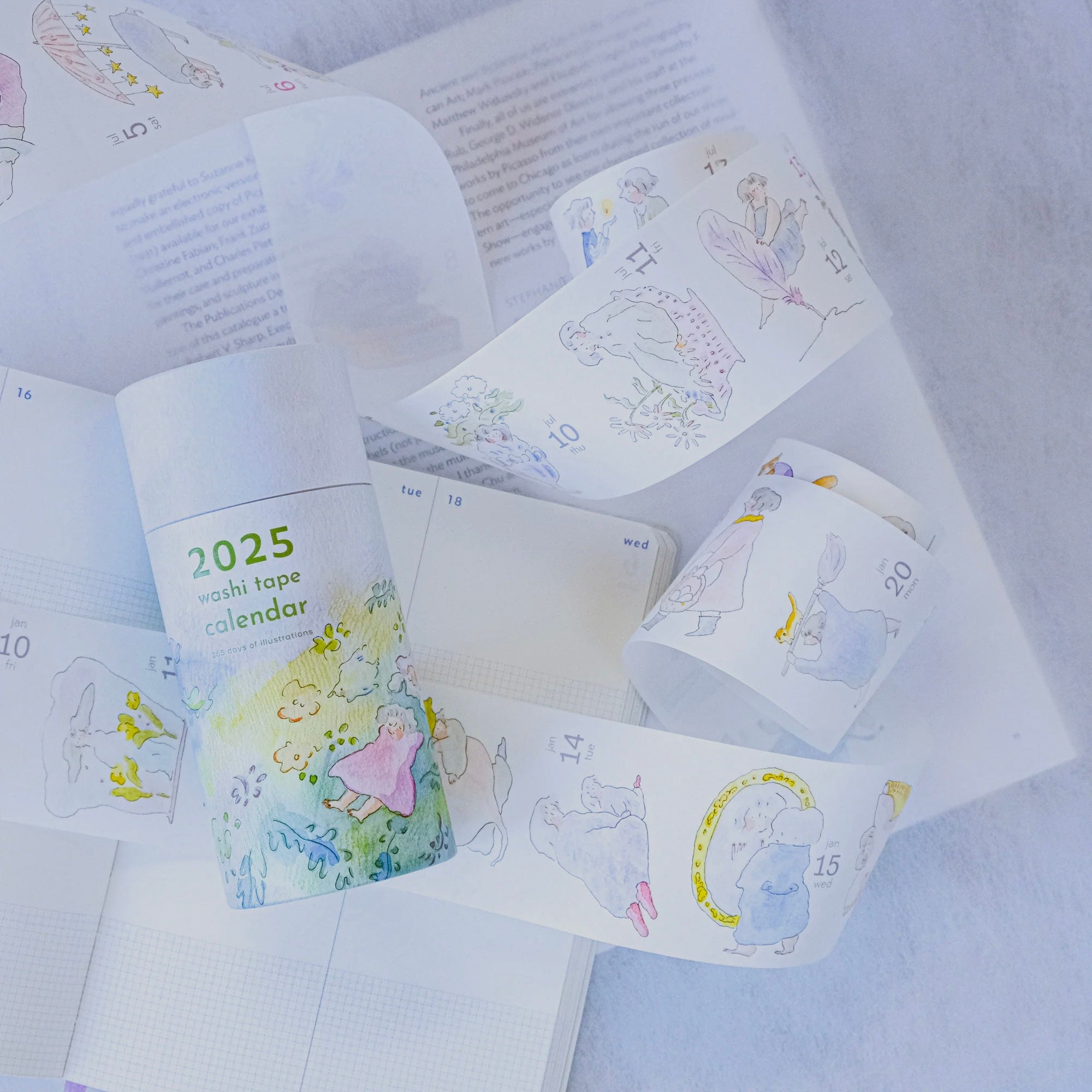 Dodolulu 2025 Washi Tape Calendar for 365 Days – journalpages