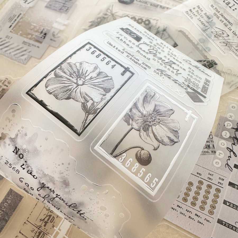 Journal Pages pre-cut crystal pet tape - Fragment