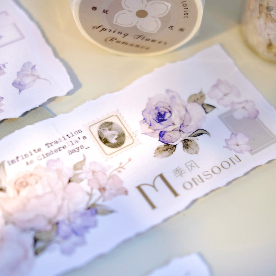 Freckles Tea Vol. 4 spring flower washi tape & pet tape