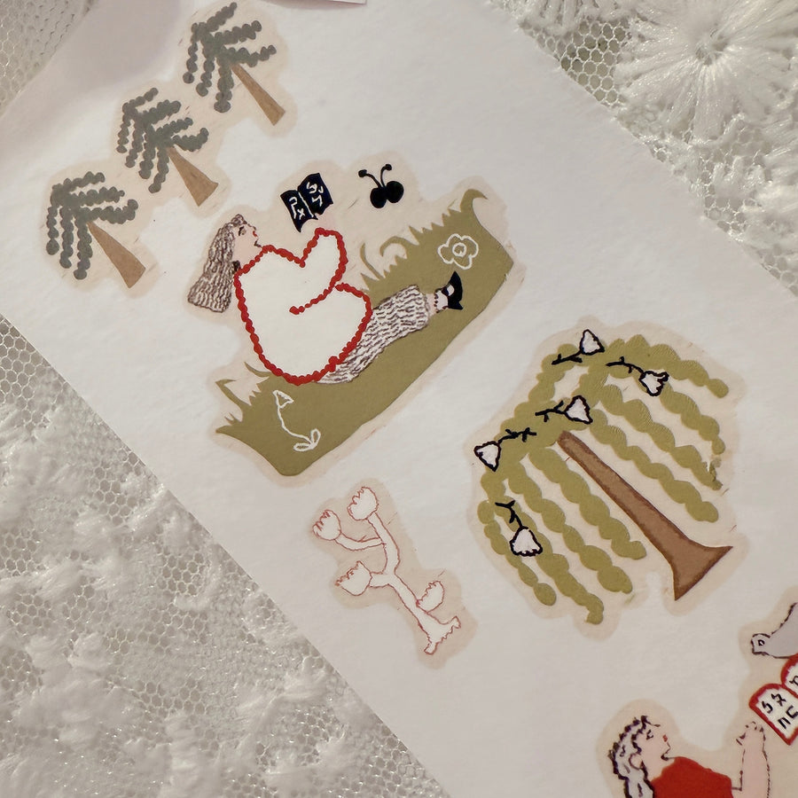 Misshoegg Tree of Knowledge print on stickers (2/sheet)