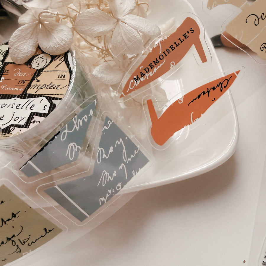 A kind of café 什物 Mademoiselle’s vintage joy Kissing-Cut PET