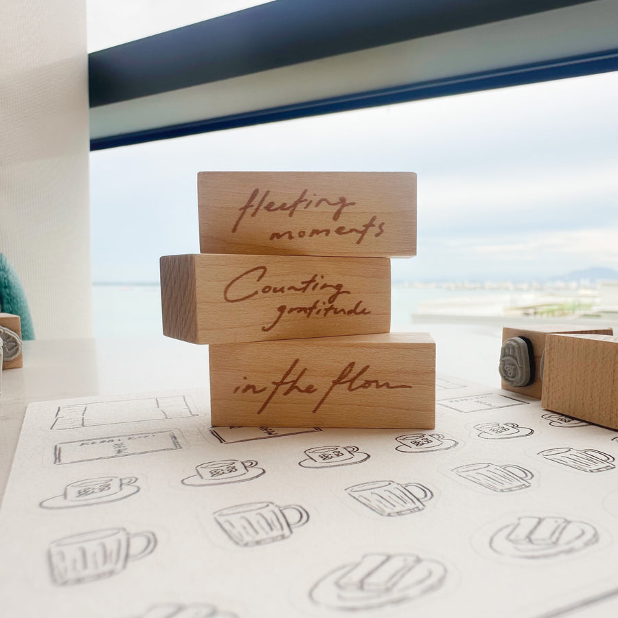 wenyea's illustration wordings rubber stamps