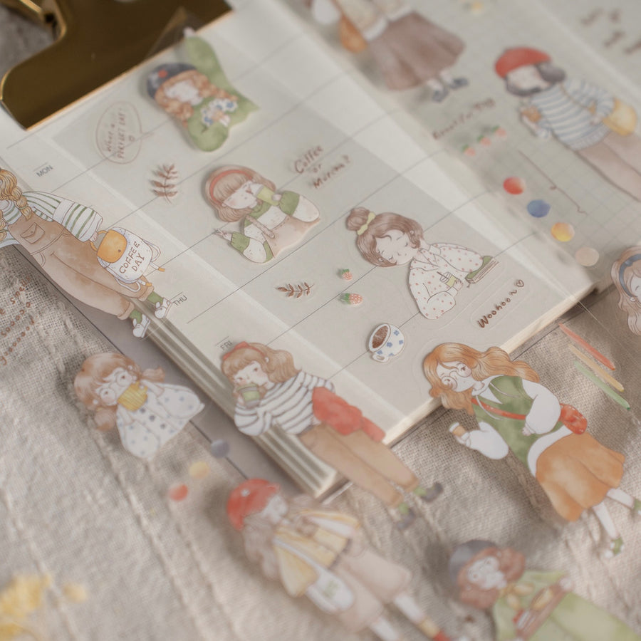 Shō Littlehappiness Let’s go cafe hopping kiss cut pet tape