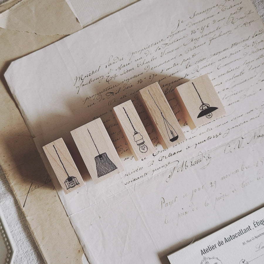 Penny.FEI rubber stamps - vintage lights