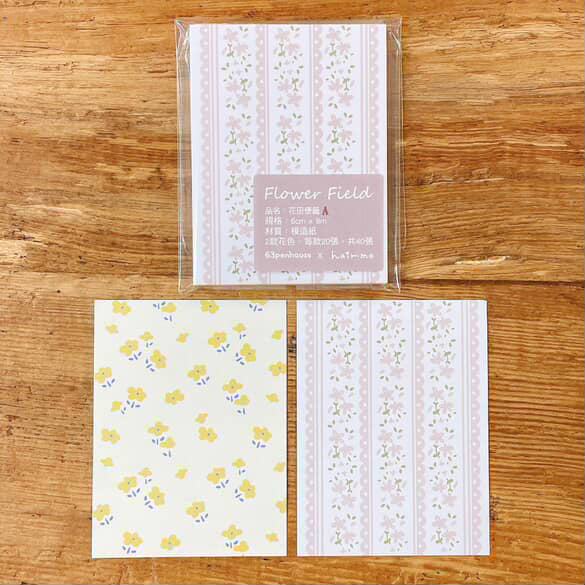 63penhouse x hairmo ~ flower field memo pad