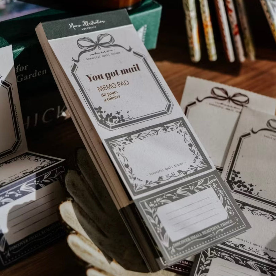 Meow Illustration Your Got Mail Notepad