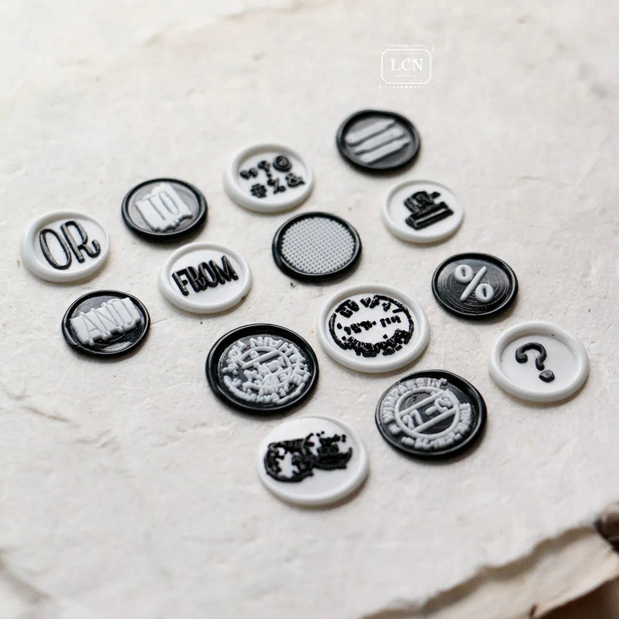 LCN Mini double-sided wax seal stamp set - even smaller, %/ ?