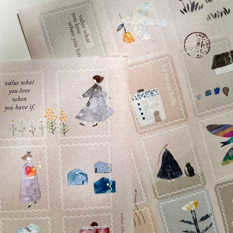 Pion - “Little” die cut washi stickers (set of 2) – journalpages