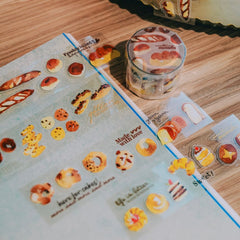 Meow Illustration Melting Moments Glossy PET tape with Kisscut