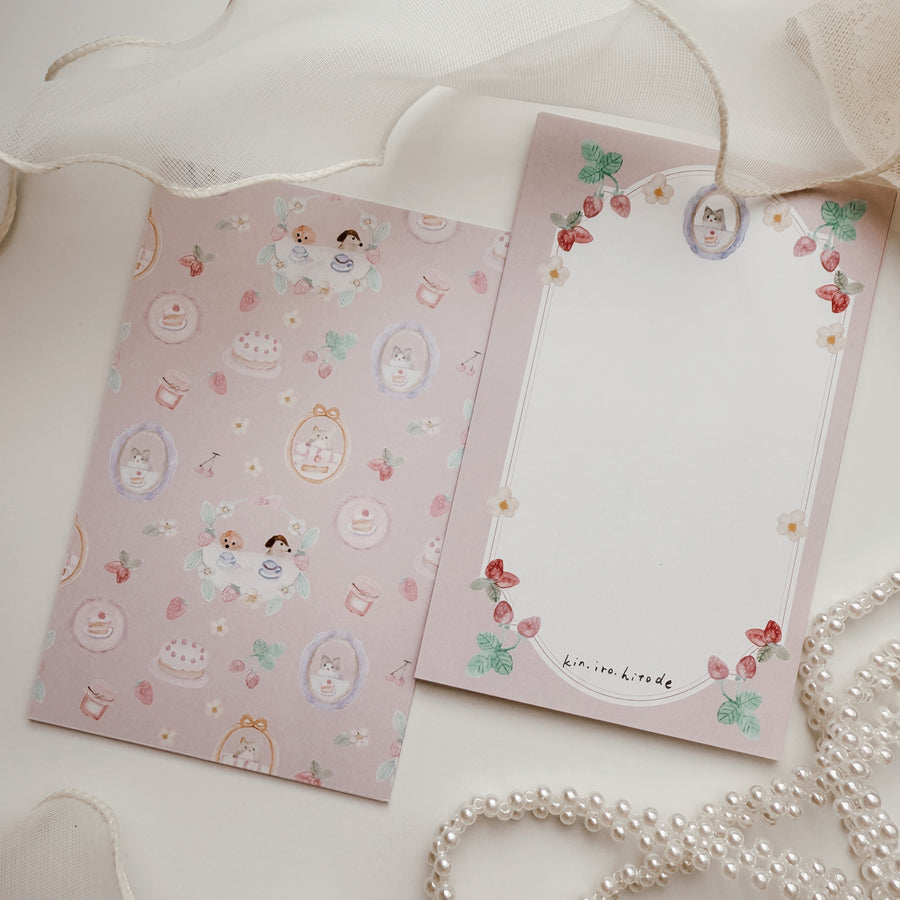 Kin.iro.hitode notepad - Strawberry