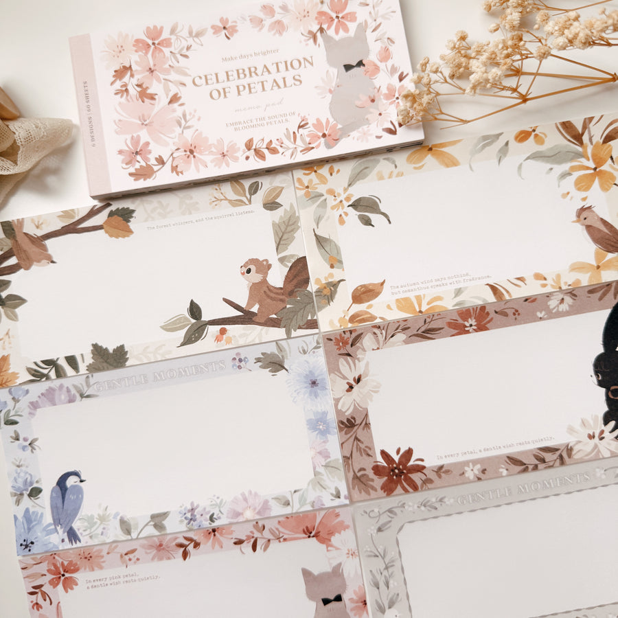Wwiinngg notepad - celebration of petals - 02
