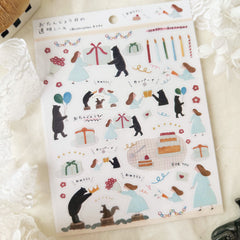 Necktie clear sticker - birthday