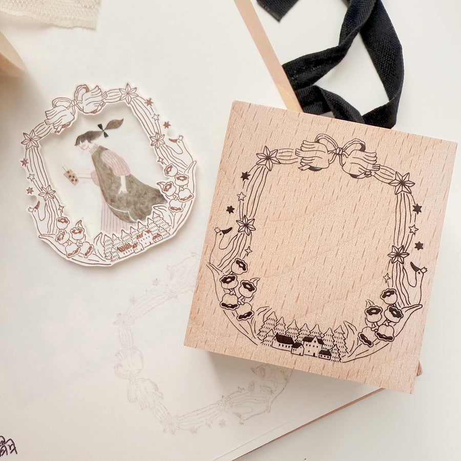 Ivysnow rubber stamp - Swan Theater