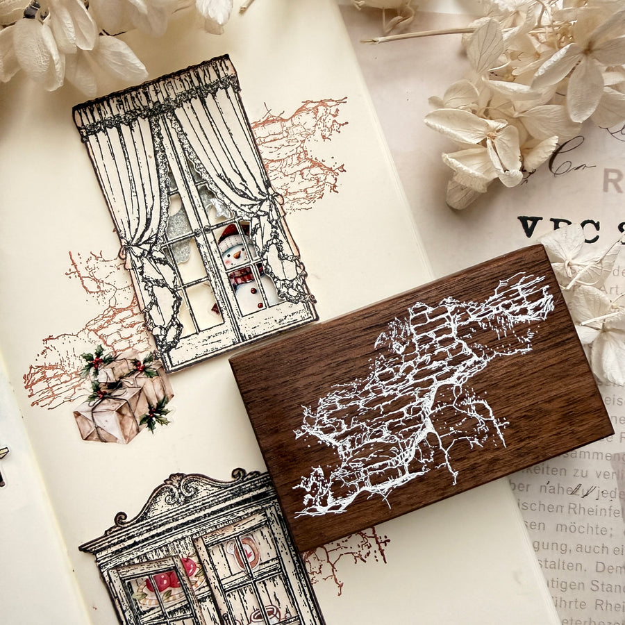 Journal pages rubber stamps - Vintage Room Collection