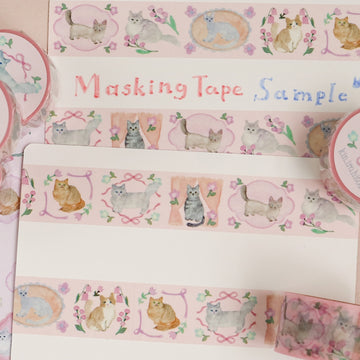 Kin.iro.hitode masking tape - Cat's Weekend
