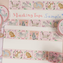 Kin.iro.hitode masking tape - Cat's Weekend