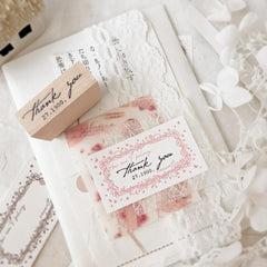 Journal Pages "Thank you" rubber stamp