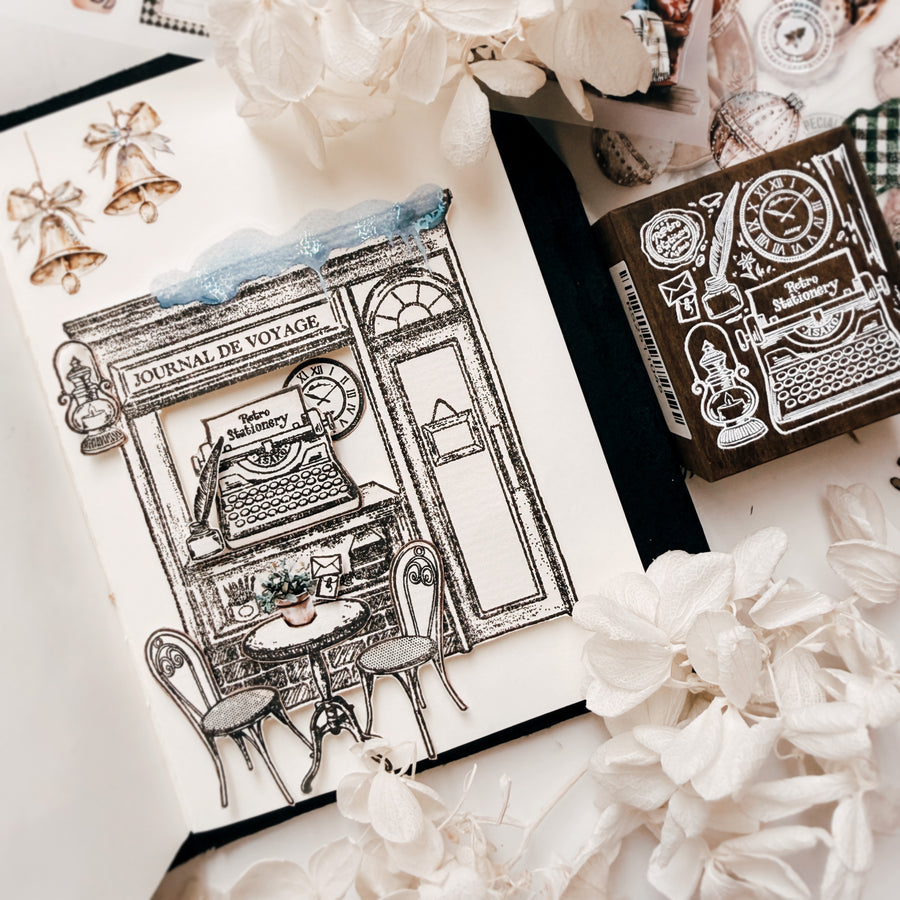 Journal pages rubber stamps - Stationery Cafe