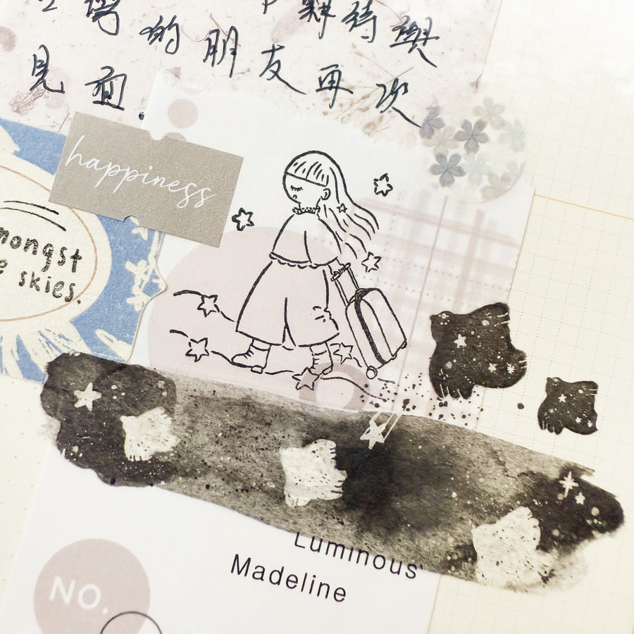 Journal pages x rabch.jpg rubber stamps - Starry Voyage