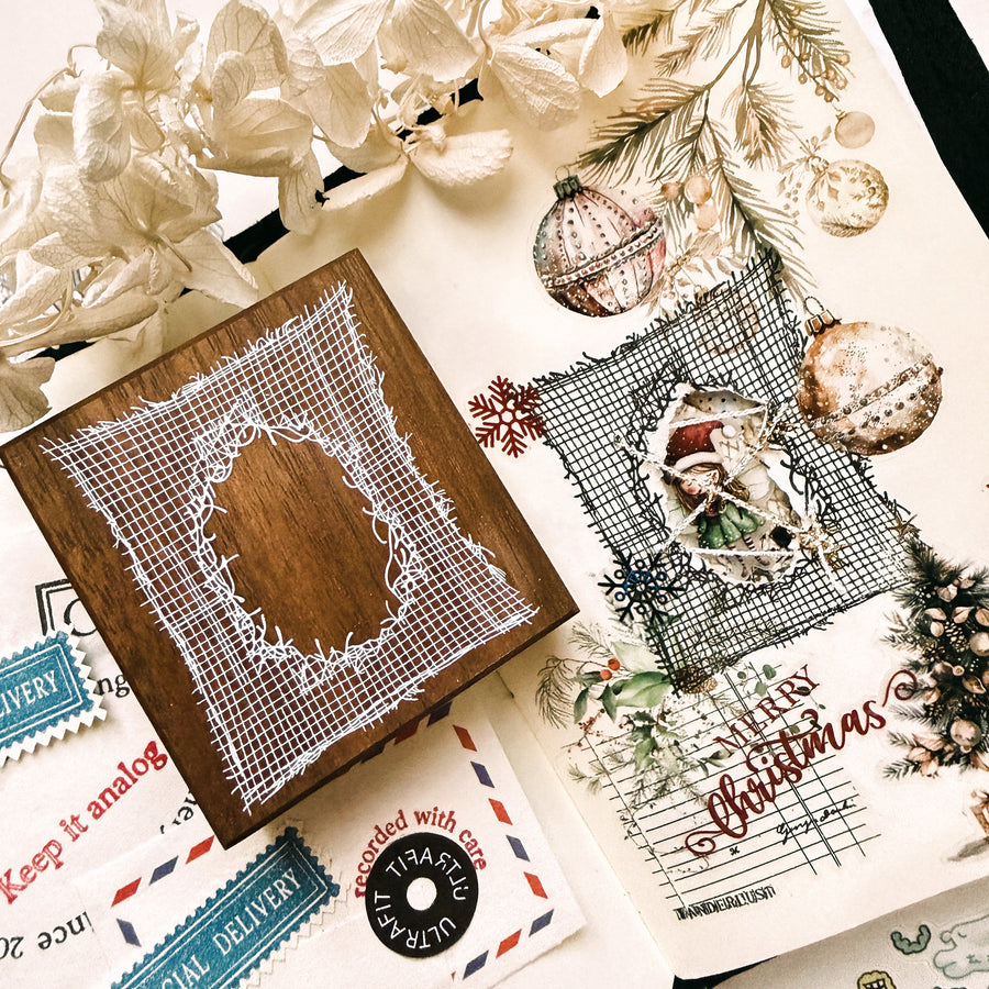 Journal pages rubber stamps - whispered layer