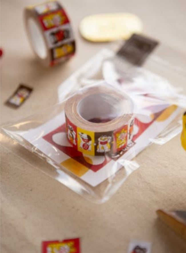 (Pre - order)OURS little lucky friends label sticker roll
