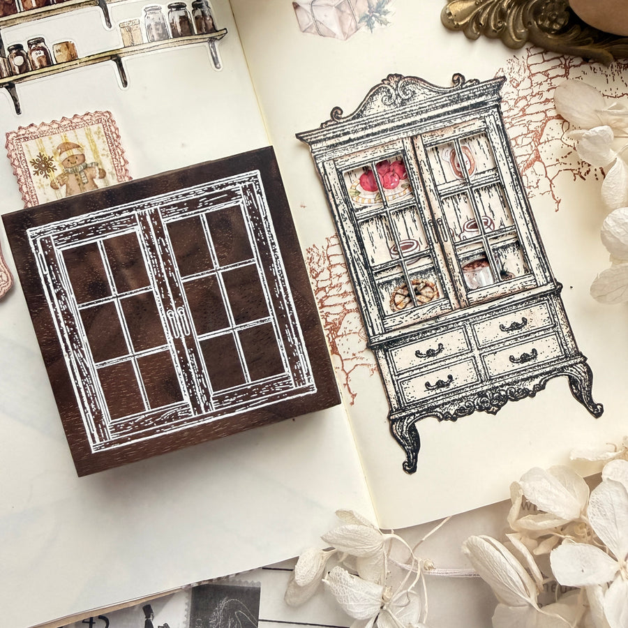 Journal pages rubber stamps - Vintage Room Collection