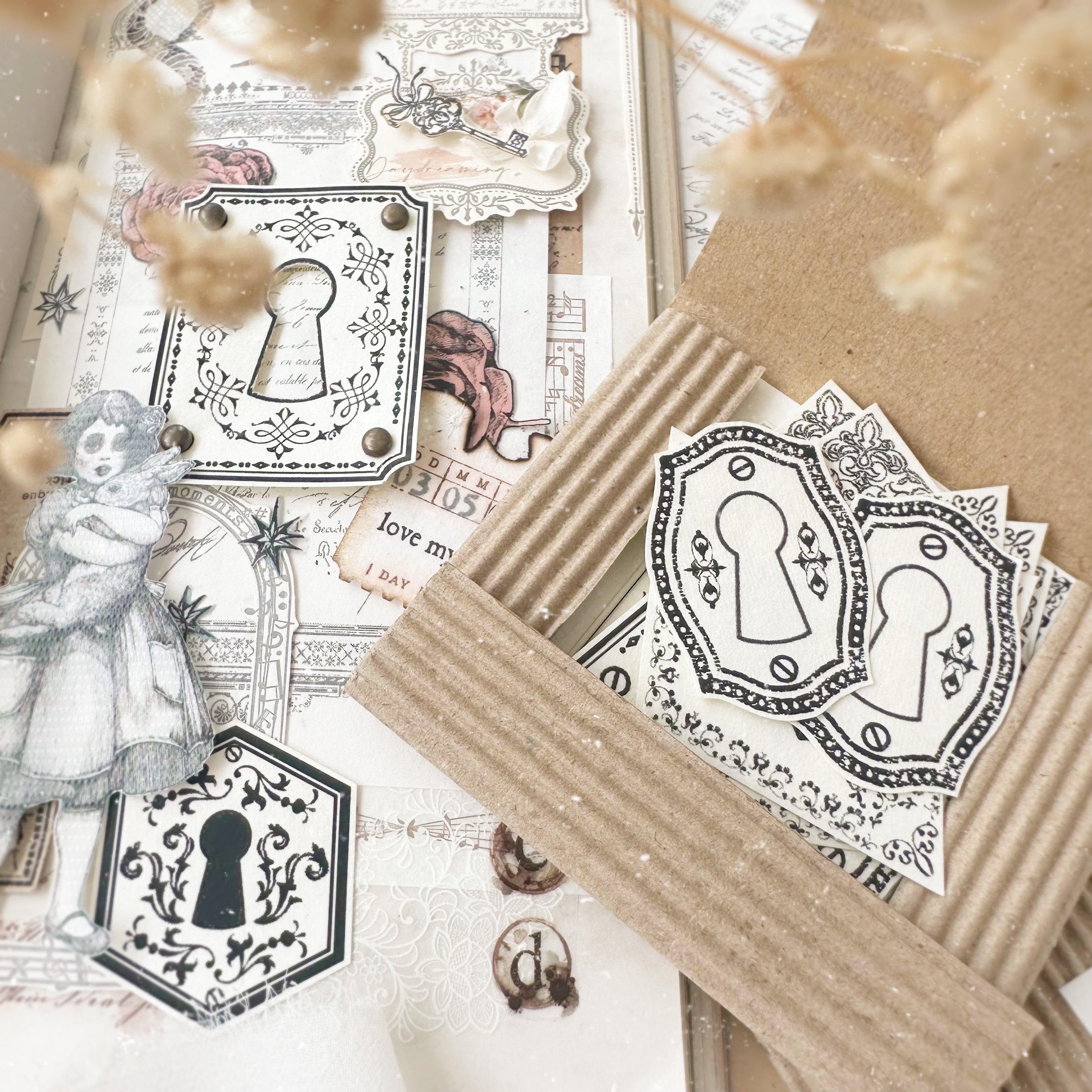 ♡海外マステ♡ Journal Pages さん ダイカット 3点