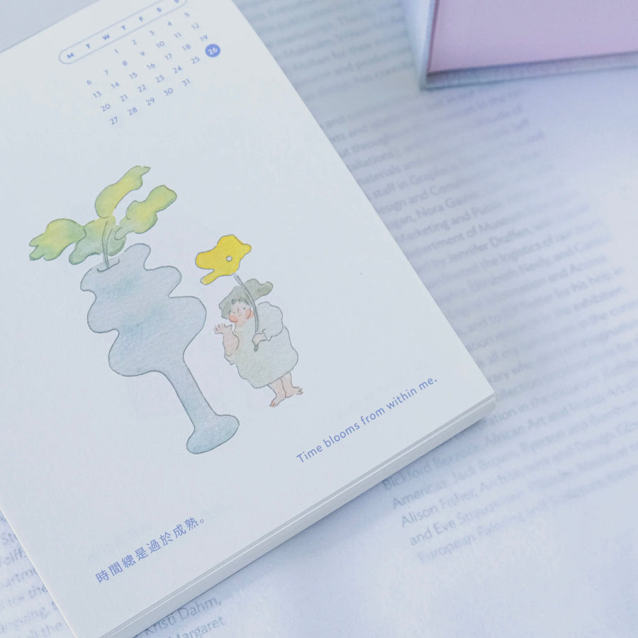 Dodolulu 2025 Daily Desk Calendar with Illustrations & Quotes