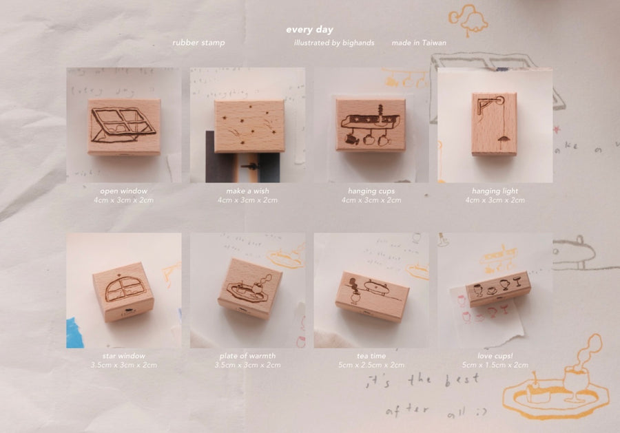 Bighands rubber stamps - everyday