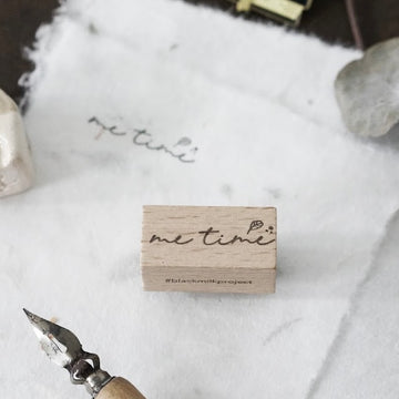 Black Milk Project word Rubber Stamp - me time