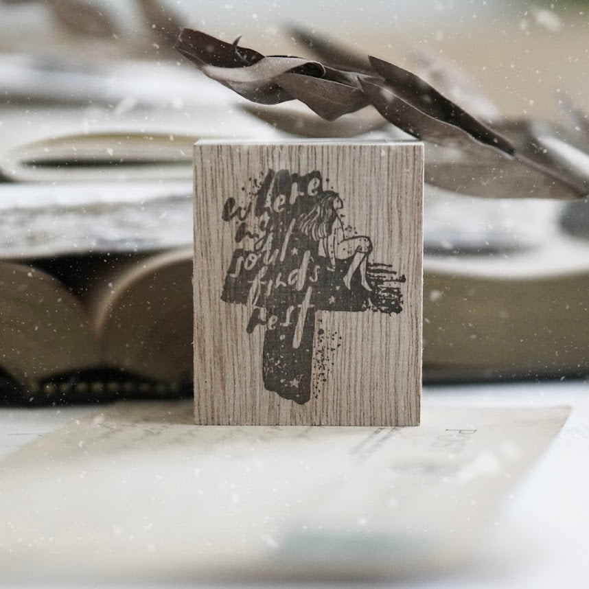 Black Milk Project “Prayer series ” Rubber Stamp - Rest