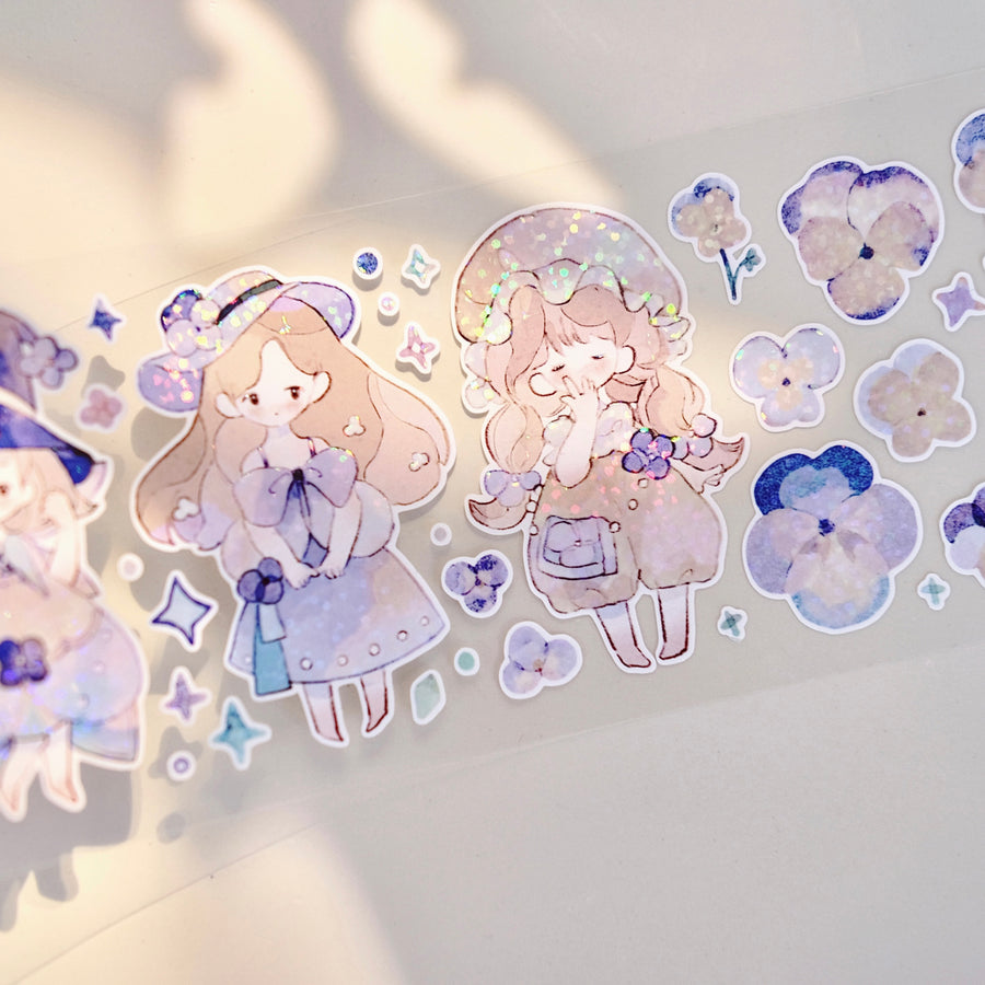 Freckles Tea Vol. 4 little flower fairy galaxy foil sticker roll