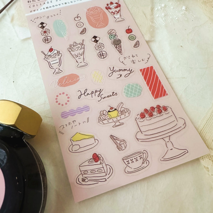 Furukawashiko Paper Planner clear sticker sheet - dessert