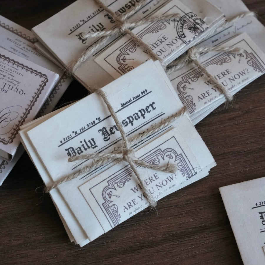 Jieyanow Atelier letters for today rubber stamps