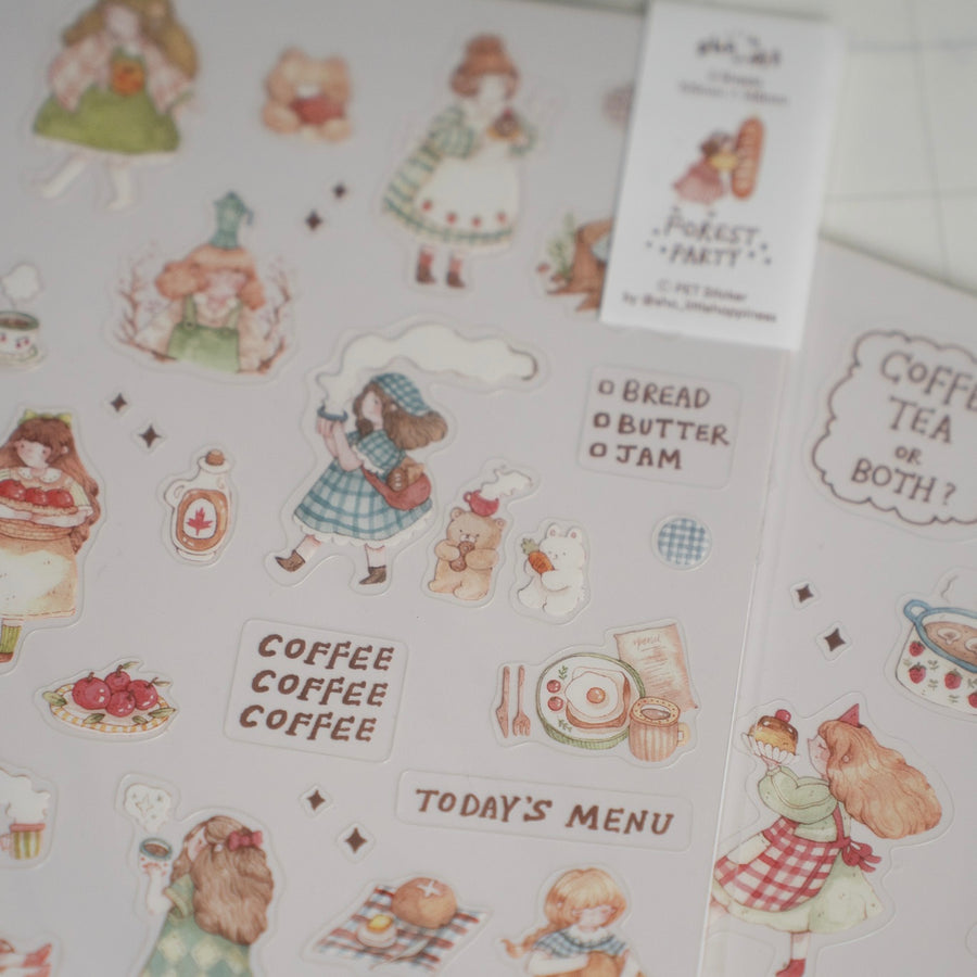 Shō Littlehappiness forest party sticker sheet