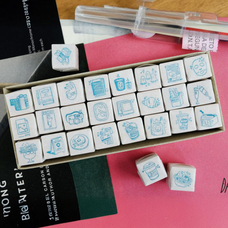 Kurukynki ”DAY TO DAY“ Mini rubber stamps