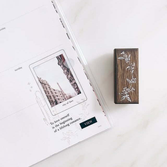 loidesign x somesortoffern x T.O.P Bridal Wreath rubber stamp set