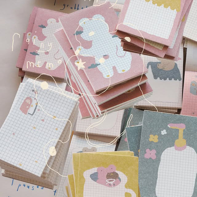 Bighands memo pad - Rainy Days