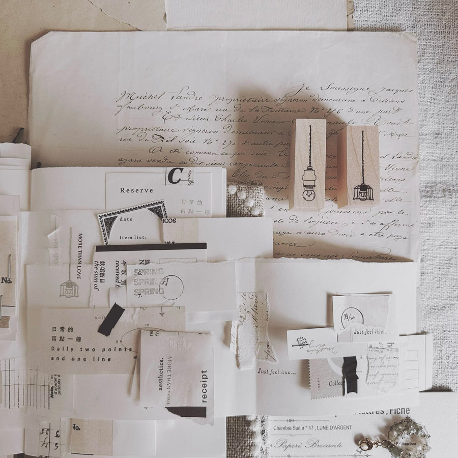 Penny.FEI rubber stamps - vintage lights