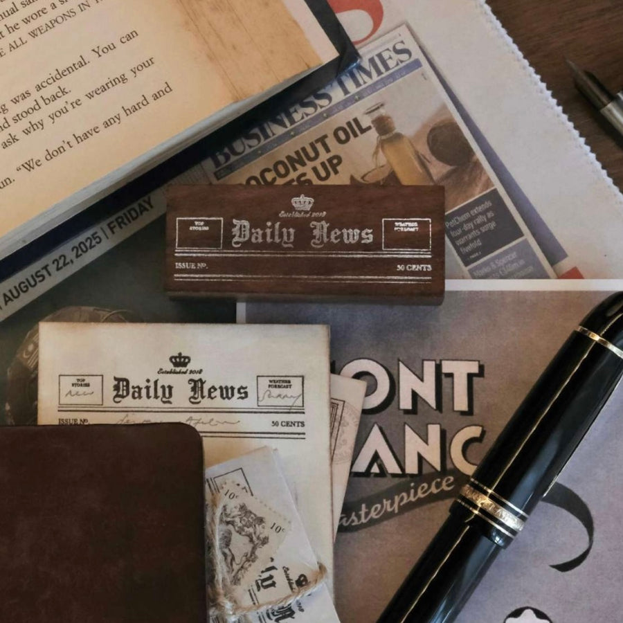 Jieyanow Atelier letters for today rubber stamps