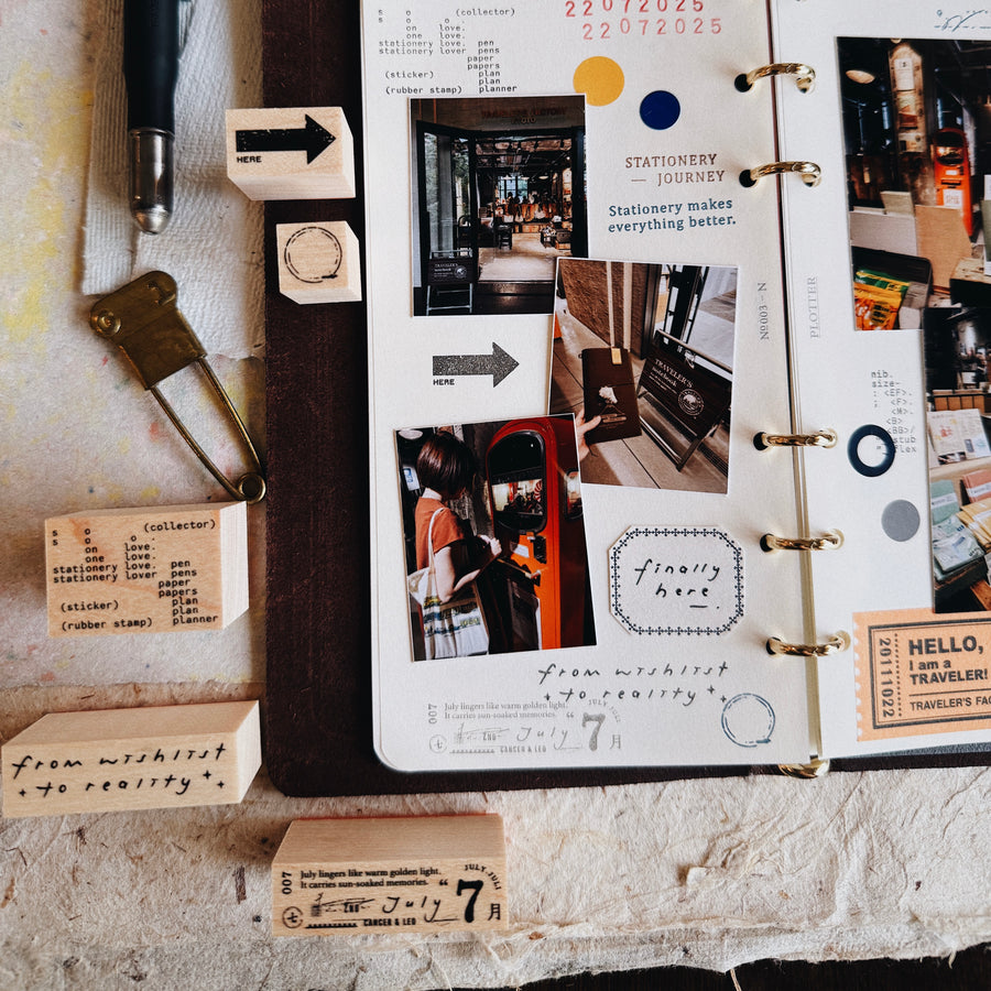 Penspapersplanner rubber Stamps - travel series