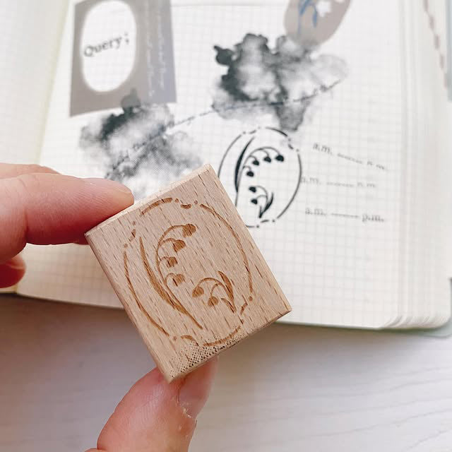Hair.mo ~ Flower Appearance Candy Wooden rubber stamps