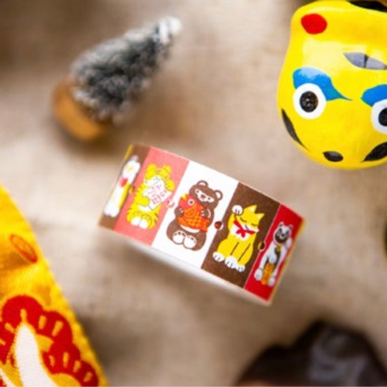 (Pre - order)OURS little lucky friends label sticker roll