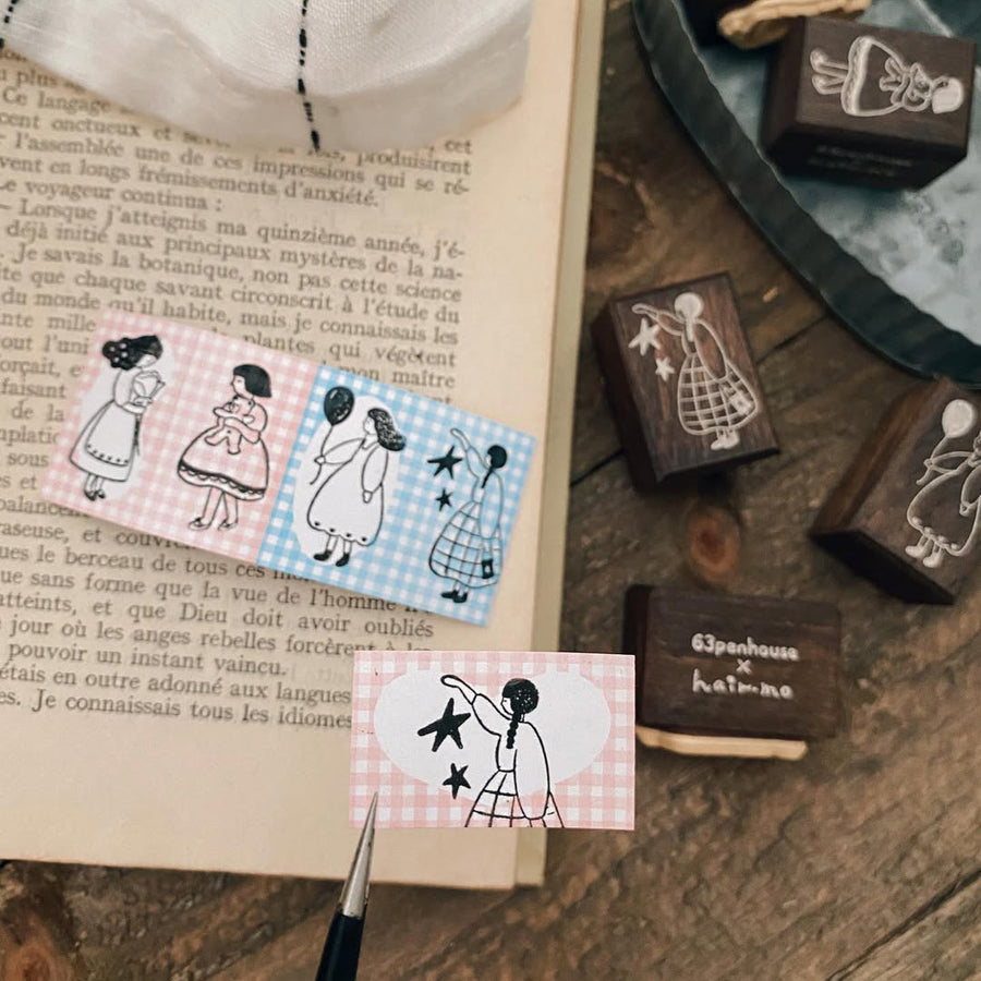 63penhouse x hairmo ~ Petite romance rubber stamps