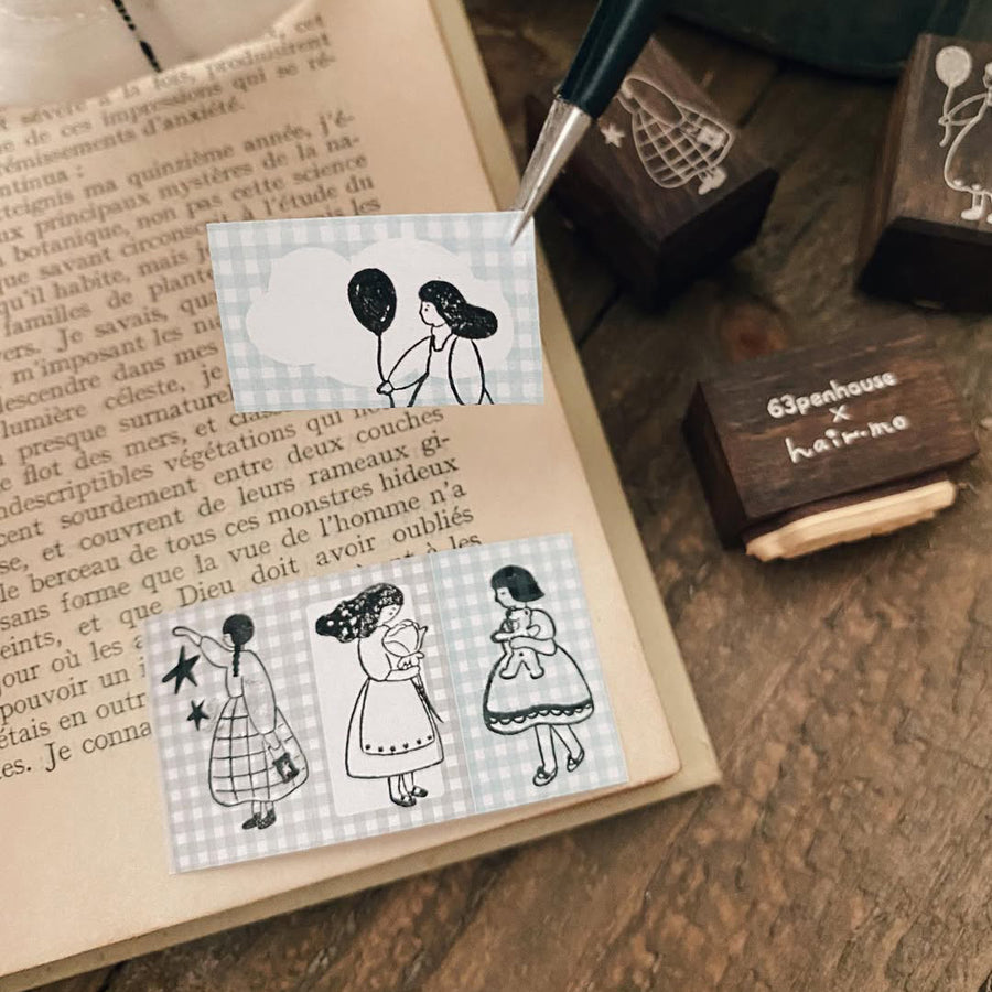 63penhouse x hairmo ~ Petite romance rubber stamps