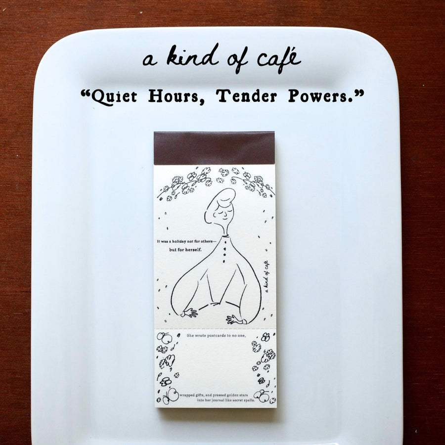 A kind of café 什物 Two-Split Notepad - French Lady