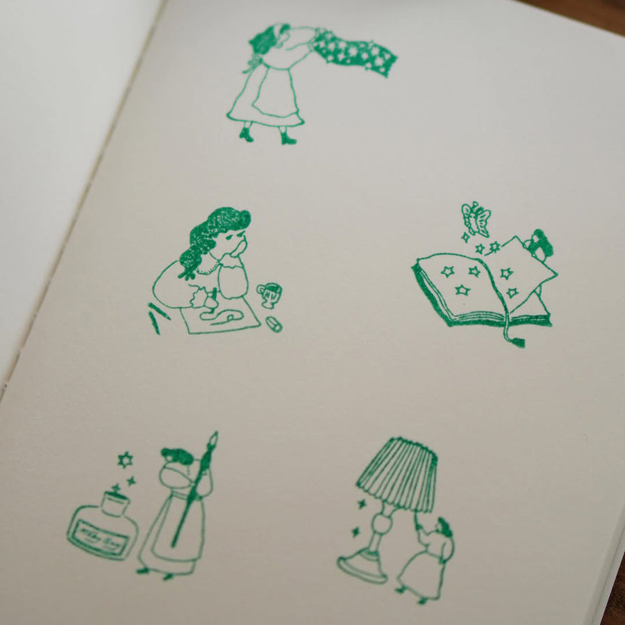 Ivysnow rubber stamp - The book of inspiration