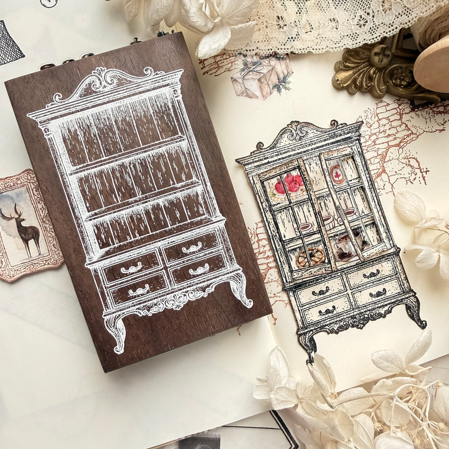 Journal pages rubber stamps - Vintage Room Collection